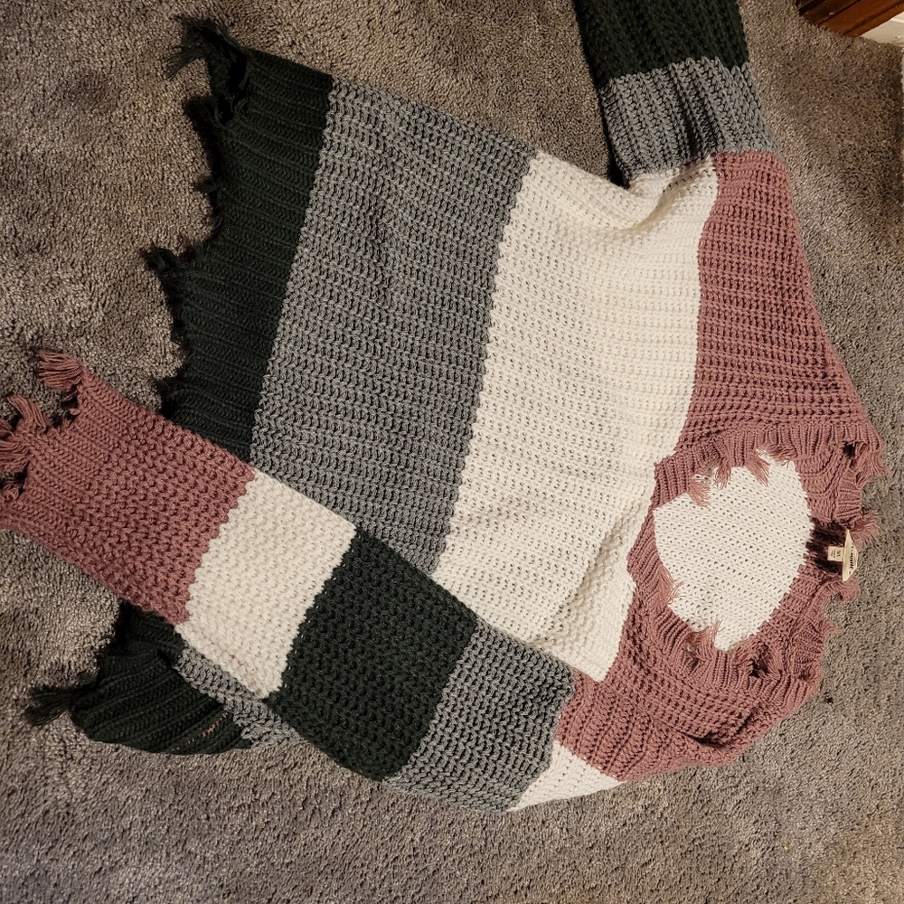 Distressed sweater